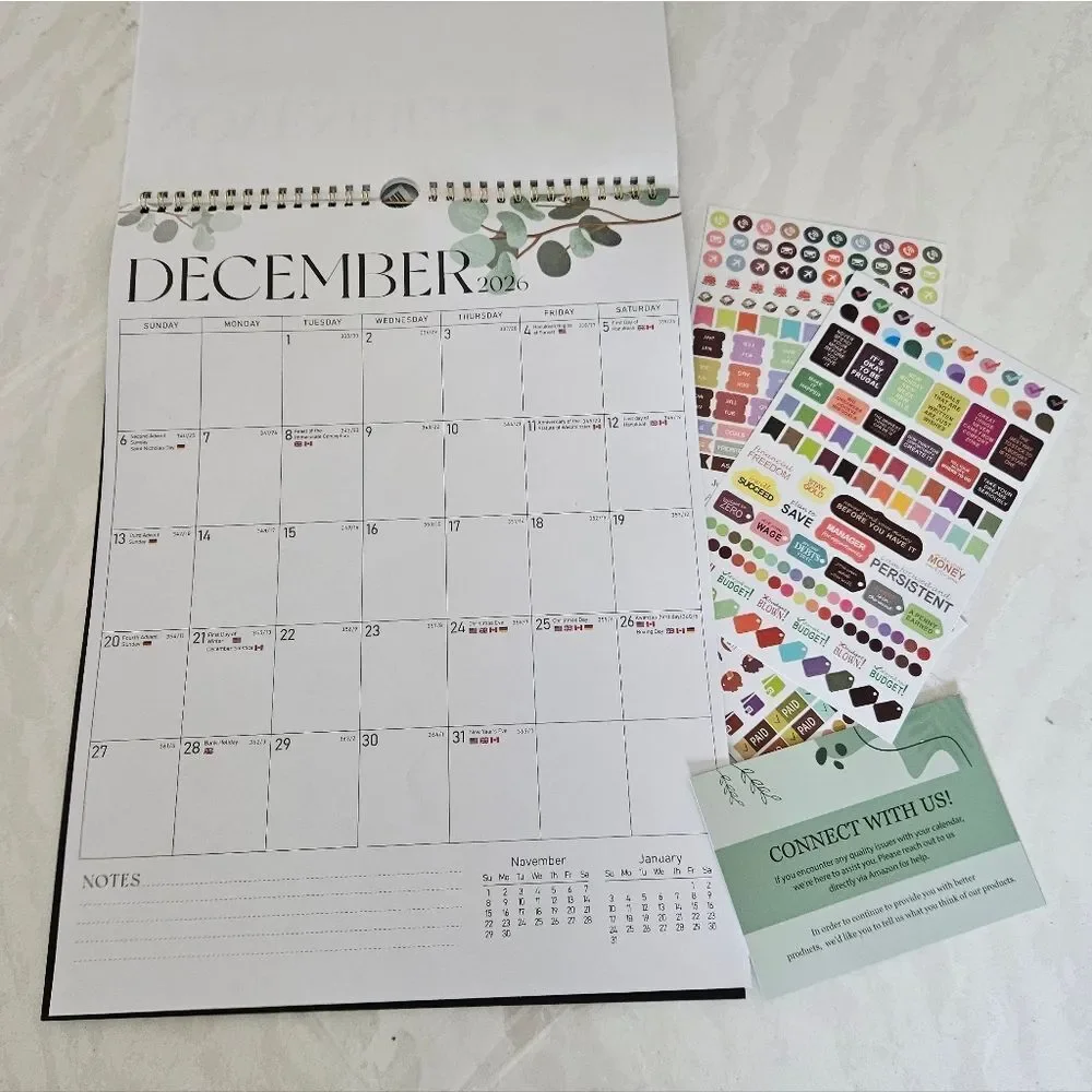 2025 - 2026 Wall Calendar